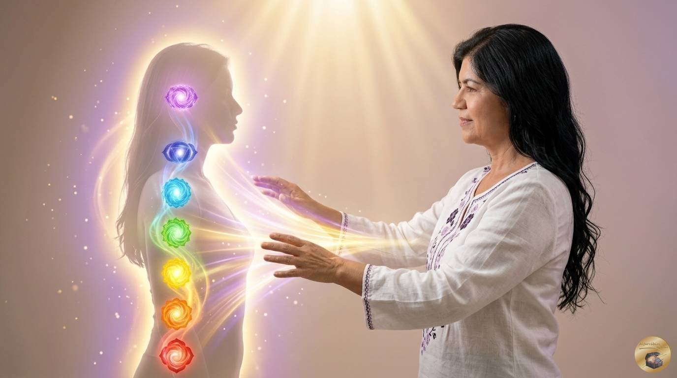 Sessão de Auraterapia Deluxe de 90 min. - Sannyasin Bayaty - ©Alfarrábios da Alma, 2026