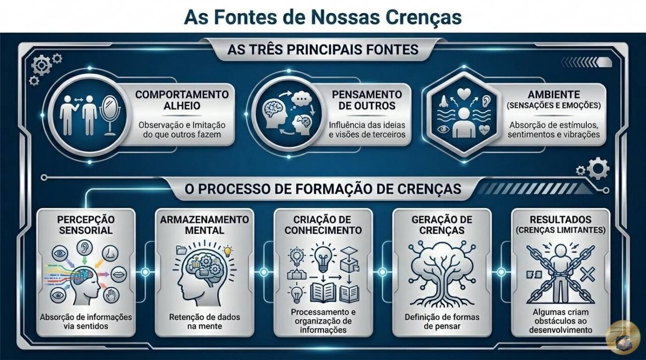 3 Passos para Eliminar Crenças Limitantes - Aula 02 - Figura 22A - As Fontes das Nossas Crenças