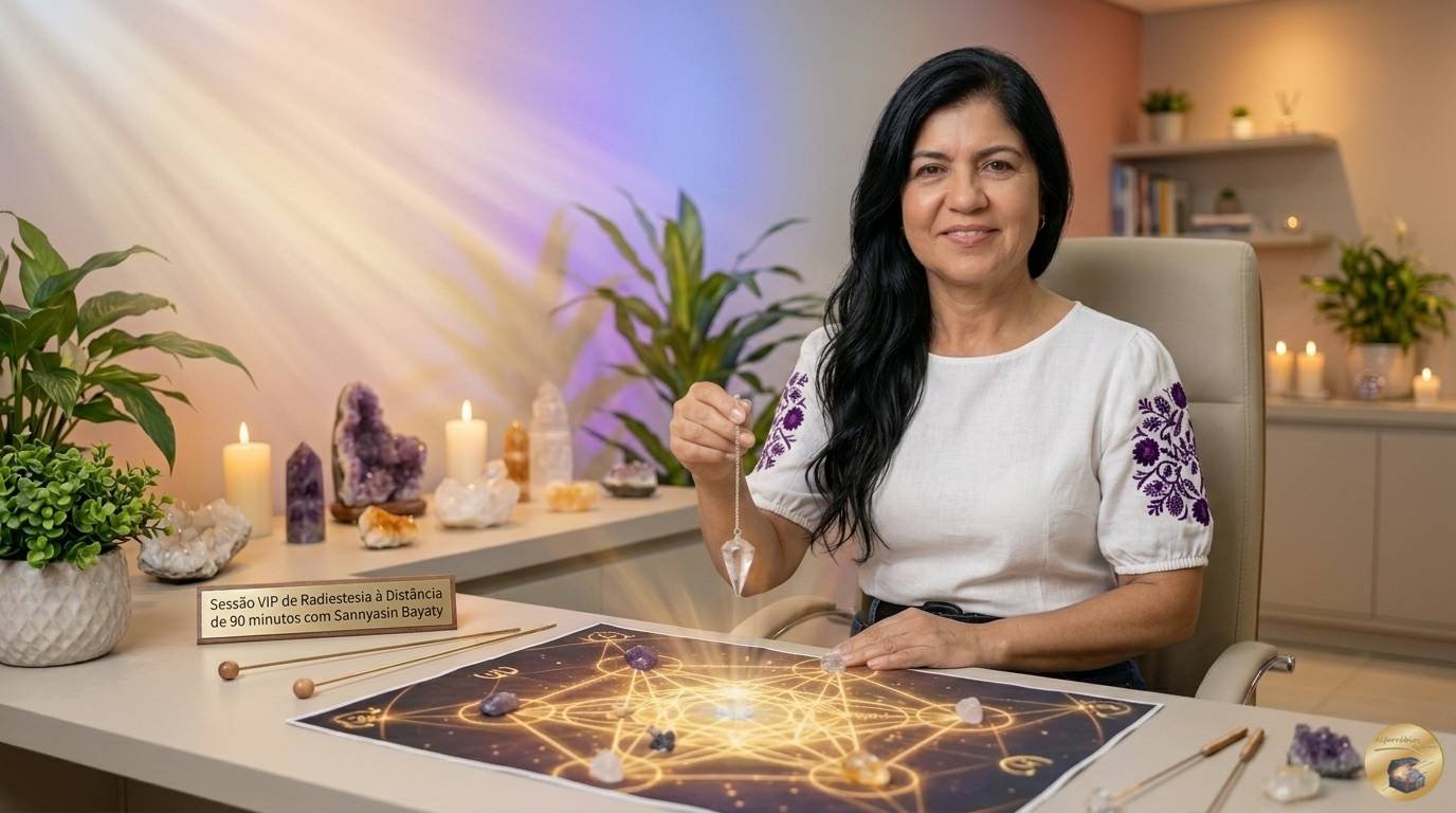 Sessão VIP de Radiestesia Deluxe - Sannyasin Bayaty - Alfarrábios da Alma